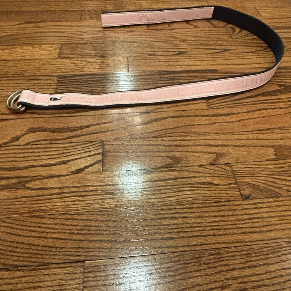 Pink D-Ring Fabric Belt - Mens